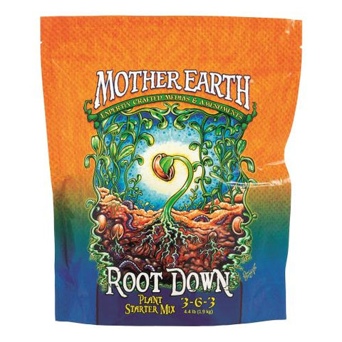 Mother Earth Root Down Plant Starter Mix 3-6-3 4.4LB/6