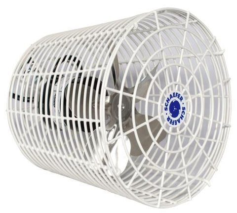 Schaefer Versa-Kool Circulation Fan 8 in w/ Tapered Guards Cord & Mount - 450 CFM