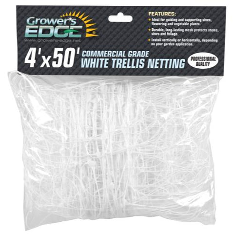 Grower's Edge Commercial Grade Trellis Netting 4 ft x 50 ft (25/Cs)